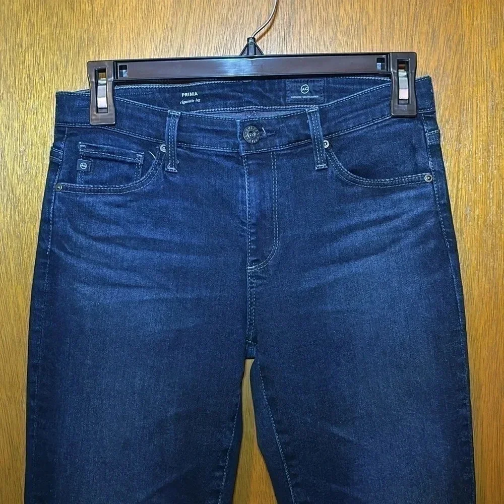 AG Adriano Goldschmied Dark Wash Prima Cigarette Leg Jeans Size 25R